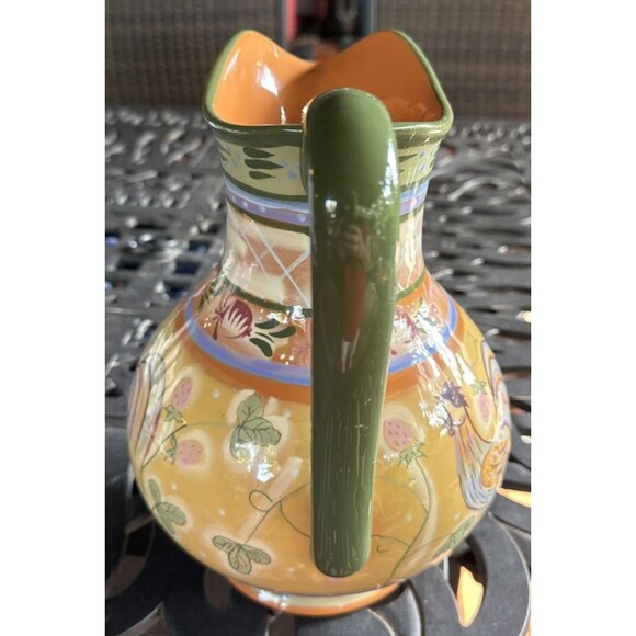 Zrike "Chanticleer" Rooster Theme - Danna Cullen Design PITCHER Jug Large - Picture 4 of 7
